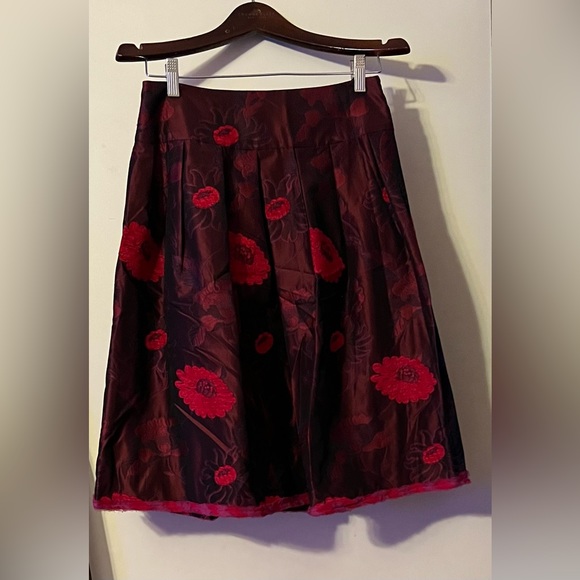 Rickie Freeman Teri John size 8 brown-red skirt - Picture 3 of 3